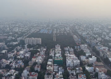 Aerial View of Anna Tower Anna Nagar Chennai India