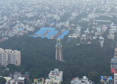 Aerial View of Anna Tower Anna Nagar Chennai India
