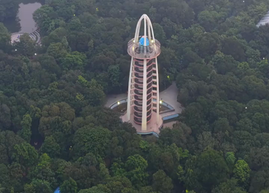 Aerial View of Anna Tower Anna Nagar Chennai India