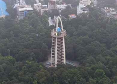 Aerial View of Anna Tower Anna Nagar Chennai India
