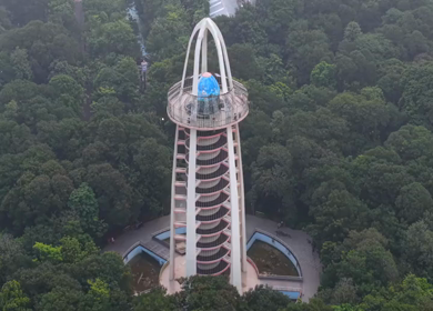 Aerial View of Anna Tower Anna Nagar Chennai India