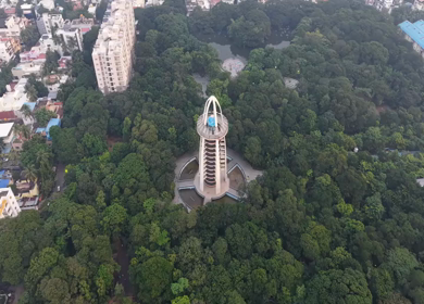 Aerial View of Anna Tower Anna Nagar Chennai India