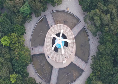 Aerial View of Anna Tower Anna Nagar Chennai India