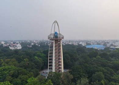 Aerial View of Anna Tower Anna Nagar Chennai India