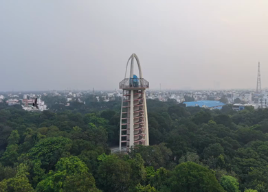 Aerial View of Anna Tower Anna Nagar Chennai India