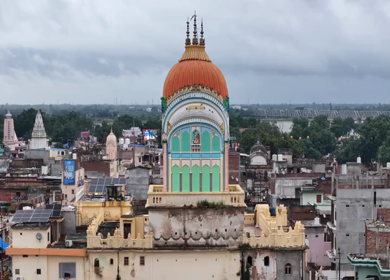 Aerial View of Ayodhya City Uttar Pradesh India