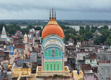 Aerial View of Ayodhya City Uttar Pradesh India