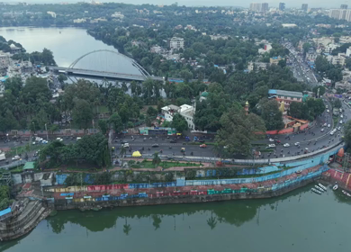 Aerial View of Bhopal City, Madhya Pradesh