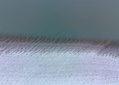 Aerial View of Brahmaputra River Sandbars and Water Channel in Assam India