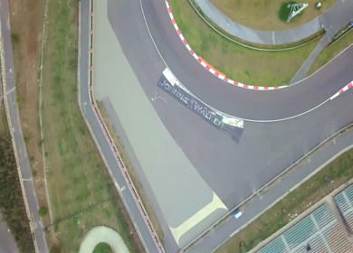 Aerial View of Buddh International Circuit Racing Arena Greater Noida India