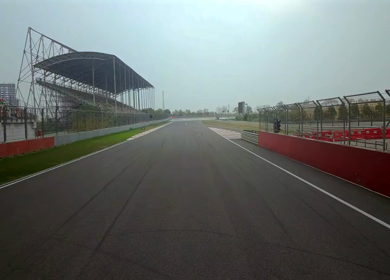 Aerial View of Buddh International Circuit Racing Arena Greater Noida India