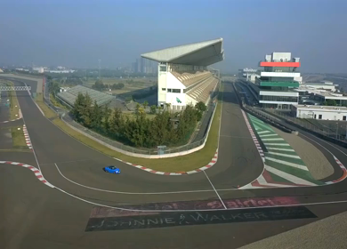Aerial View of Buddh International Circuit Racing Arena Greater Noida India