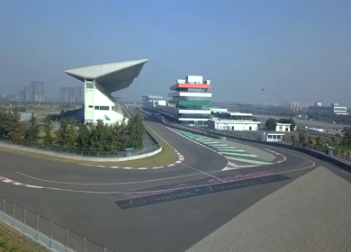 Aerial View of Buddh International Circuit Racing Arena Greater Noida India