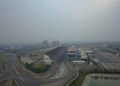 Aerial View of Buddh International Circuit Racing Arena Greater Noida India