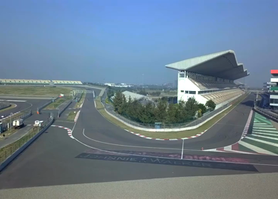 Aerial View of Buddh International Circuit Racing Arena Greater Noida India