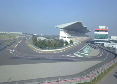 Aerial View of Buddh International Circuit Racing Arena Greater Noida India