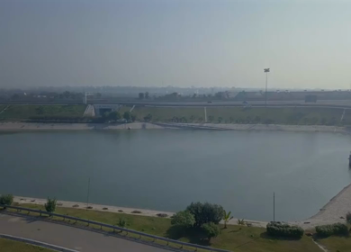 Aerial View of Buddh International Circuit Racing Arena Greater Noida India