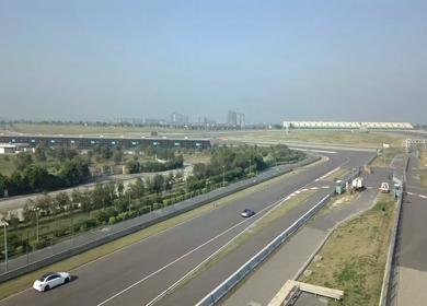 Aerial View of Buddh International Circuit Racing Arena Greater Noida India