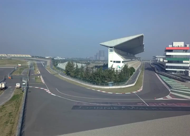 Aerial View of Buddh International Circuit Racing Arena Greater Noida India