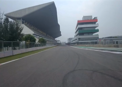 Aerial View of Buddh International Circuit Racing Arena Greater Noida India