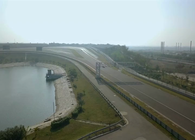 Aerial View of Buddh International Circuit Racing Arena Greater Noida India