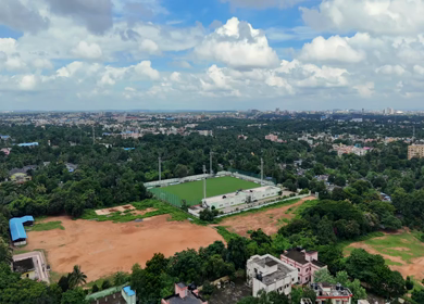 Aerial View of Capital Football Arena, Bhubaneswar, Odisha, India
