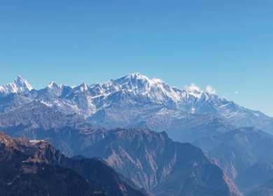 Aerial View of Chandrashila Peak in the Garhwal Himalayas Uttarakhand India