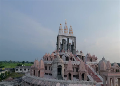 Aerial View of Choubeesee Jain Temple Chanderi Madhya Pradesh