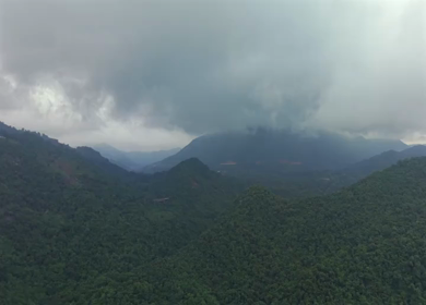 Aerial View of Densely Forested Mountain Ranges in Andhra Pradesh