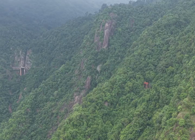 Aerial View of Densely Forested Mountain Ranges in Andhra Pradesh