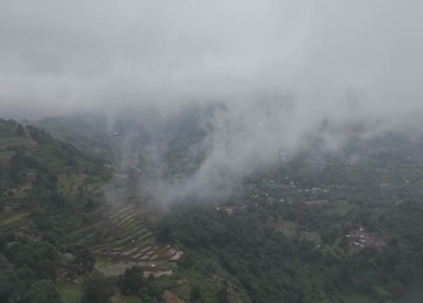 Aerial View of Densely Forested Mountain Ranges in Andhra Pradesh