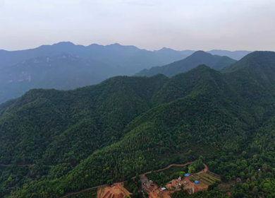Aerial View of Densely Forested Mountain Ranges in Andhra Pradesh