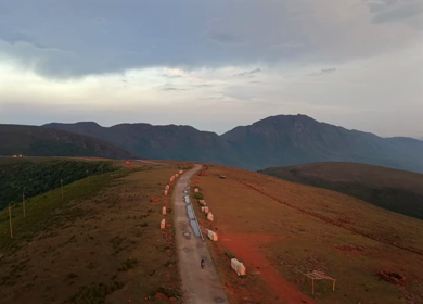 Aerial View of Deomali Hill in Koraput District, Odisha, India