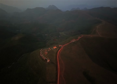 Aerial View of Deomali Hill in Koraput District, Odisha, India