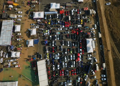 Aerial View of Drift Event at Aamby Valley Air Strip, Lonavala, Maharashtra