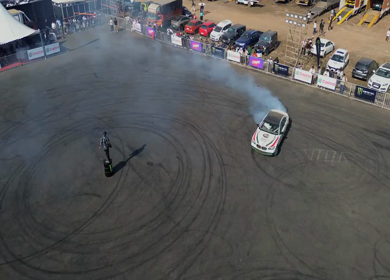 07th December 2025 : Aerial View of Drift Event at Aamby Valley Air Strip, Lonavala, Maharashtra