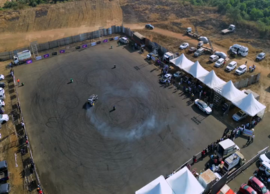 07th December 2025 : Aerial View of Drift Event at Aamby Valley Air Strip, Lonavala, Maharashtra