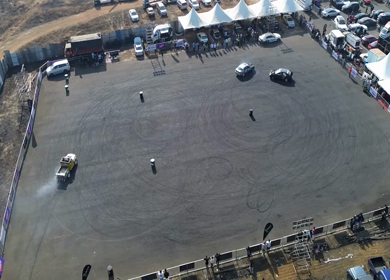07th December 2025 : Aerial View of Drift Event at Aamby Valley Air Strip, Lonavala, Maharashtra