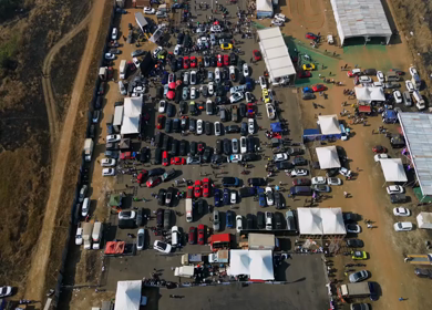 Aerial View of Drift Event at Aamby Valley Air Strip, Lonavala, Maharashtra