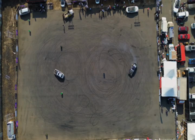 Aerial View of Drift Event at Aamby Valley Air Strip, Lonavala, Maharashtra