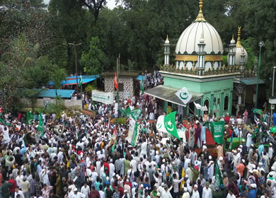 Aerial View of Eid Milad-un-Nabi Procession in Khopoli, Maharashtra