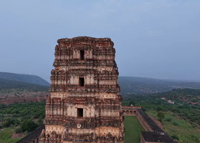 Aerial View of Gandikota Fort Temple in Andhra Pradesh India