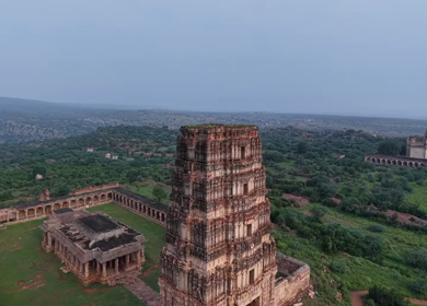 Aerial View of Gandikota Fort Temple in Andhra Pradesh India