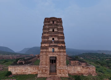 Aerial View of Gandikota Fort Temple in Andhra Pradesh India