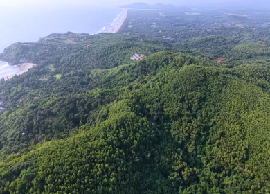 Aerial View of Gokarna Beach and Arabian Sea, Karnataka