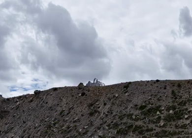 Aerial View of Gombo Rongjon Peak and Glacial River Valley in Zanskar, Ladakh