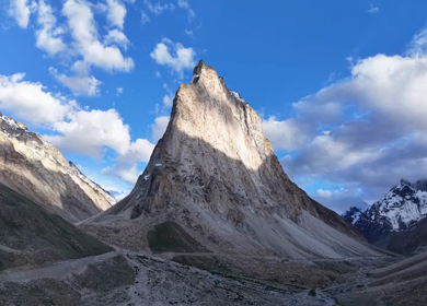 Aerial View of Gombo Rongjon Peak in Zanskar, Ladakh, India