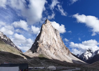 Aerial View of Gombo Rongjon Peak in Zanskar, Ladakh, India