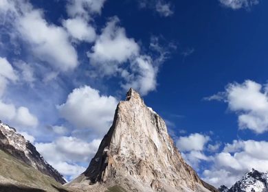 Aerial View of Gombo Rongjon Peak in Zanskar, Ladakh, India
