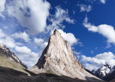 Aerial View of Gombo Rongjon Peak in Zanskar, Ladakh, India